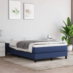 VIDAXL Sommier avec matelas - Bleu