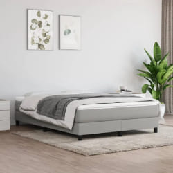 vidaXL 140x190 Gris clair