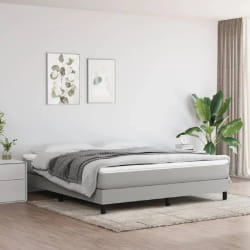 vidaXL Gris clair 180x200