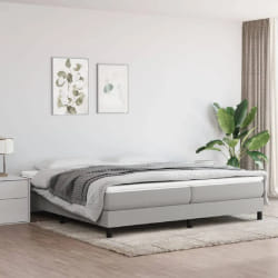 vidaXL Sommier tapissier - 200x200 cm - Gris clair