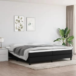 vidaXL Sommier à lattes Noir 200x200 cm