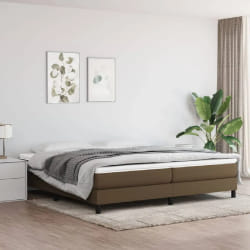 vidaXL Sommier - Marron foncé 200x200 cm