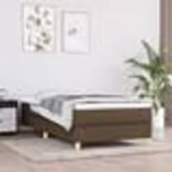 vidaXL Sommier à lattes de lit avec matelas Marron foncé 100x200 cm 3144154