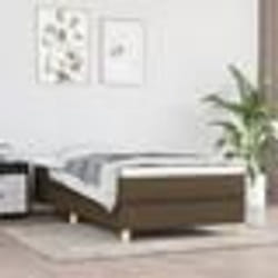 vidaXL Sommier à lattes de lit avec matelas Marron foncé 100x200 cm 3144154