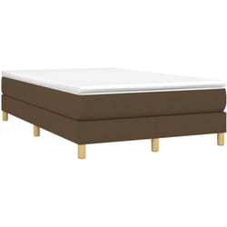 Vidaxl - Sommier À Lattes De Lit Avec Matelas Marron Foncé 120x200 Cm