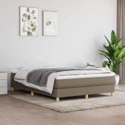 VidaXL Sommier avec matelas - Taupe