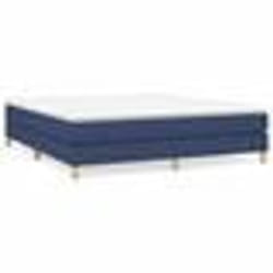 3144197  vidaXL Lit à sommier tapissier avec matelas Bleu 180x200 cm Tissu