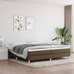VidaXL Sommier et matelas marron foncé 200x200 cm