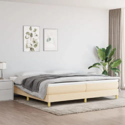 vidaXL Sommier à lattes 200x200 cm - Crème