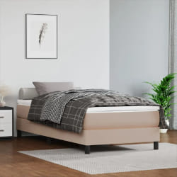 VIDAXL Sommier à lattes avec Matelas - Cappuccino 90x190 cm