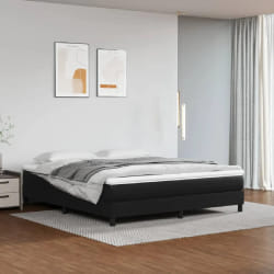 vidaXL Sommier à lattes avec matelas 160x200 cm - Noir