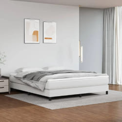 VIDAXL lit à sommier 180x200 cm - Blanc