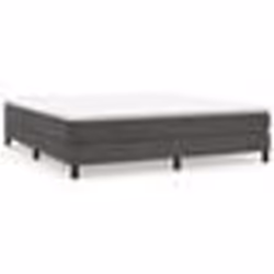 vidaXL Sommier à lattes de lit et matelas Gris foncé 160x200cm Velours - 160 x 200 cm