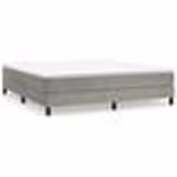 vidaXL Sommier à lattes de lit et matelas Gris clair 180x200cm Velours - 80 x 200 cm