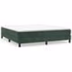 vidaXL Sommier à lattes de lit et matelas Vert foncé 180x200cm Velours - 180 x 200 cm