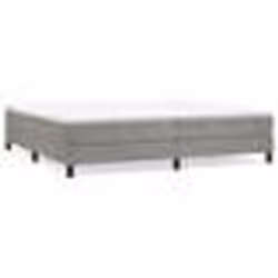 vidaXL Sommier à lattes de lit et matelas Gris clair 200x200cm Velours - 200 x 200 cm