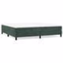 vidaXL Sommier à lattes de lit et matelas Vert foncé 200x200cm Velours - 200 x 200 cm