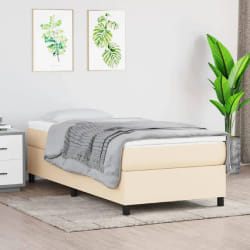 vidaXL Sommier 90x200 cm - Crème