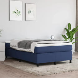 vidaXL Sommier à lattes et matelas 120x200 cm - Bleu