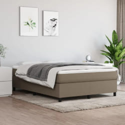 vidaXL Sommier Matelas et Lattes - Taupe
