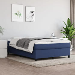 vidaXL Sommier Tapissier Bleu 140x190 cm