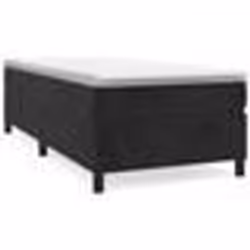 vidaXL Sommier à lattes de lit avec matelas Noir 100x200 cm Velours - 100 x 200 cm