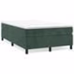 vidaXL Sommier à lattes de lit et matelas Vert foncé 120x200cm Velours - 120 x 200 cm