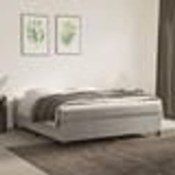 vidaXL Sommier à lattes de lit et matelas Gris clair 180x200cm Velours - 80 x 200 cm