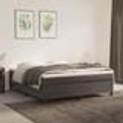 vidaXL Sommier à lattes de lit et matelas Gris foncé 180x200cm Velours - 80 x 200 cm