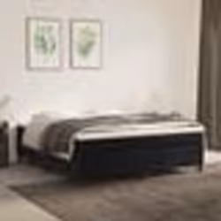 vidaXL Sommier à lattes de lit avec matelas Noir 180x200 cm Velours - 80 x 200 cm