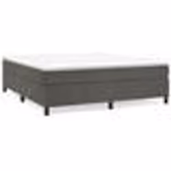 vidaXL Sommier à lattes de lit et matelas Gris foncé 200x200cm Velours - 200 x 200 cm