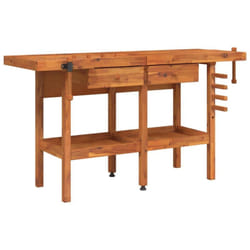 Vidaxl - tabli avec tiroirs et étaux 162x62x83 cm Bois massif d acacia