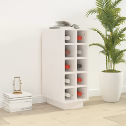 VidaXL 820972 porte-bouteilles Bois Blanc
