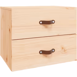 Cette table de chevet murale tendance au design élégant apportera un supplément intemporel à votre décoration intérieure. Boi ...