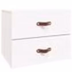 vidaXL Table de chevet murale Blanc 50x36x40 cm