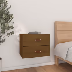 Cette table de chevet murale tendance au design élégant apportera un supplément intemporel à votre décoration intérieure. Boi ...