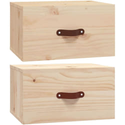 Vidaxl - Tables de chevet murales 2 pcs 40x29,5x22 cm
