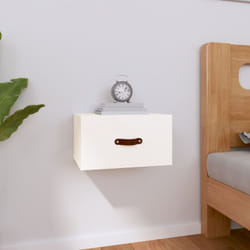 Vidaxl - Table de chevet murale Blanc 40x29,5x22 cm