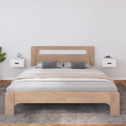 Vidaxl - Tables de chevet murales 2 pcs Blanc 40x29,5x22 cm