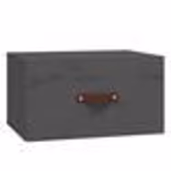 vidaXL Table de chevet murale Gris 40x29,5x22 cm
