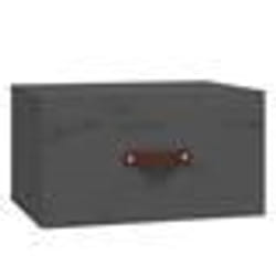 vidaXL Table de chevet murale Gris 40x29,5x22 cm