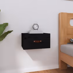 Cette table de chevet murale tendance au design élégant apportera un supplément intemporel à votre décoration intérieure. Boi ...