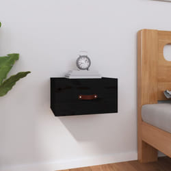 Vidaxl - Table de chevet murale Noir 40x29,5x22 cm