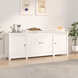 Ce buffet minimaliste en bois sera un supplément fonctionnel et très décoratif à votre décoration intérieure actuelle. Matéri ...