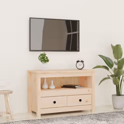 Ce meuble TV classique en bois au look chic et robuste sera certainement un supplément étonnant dans un espace limité. Matéri ...
