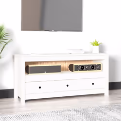 Ce meuble TV classique en bois au look chic et robuste sera certainement un supplément étonnant dans un espace limité. Matéri ...