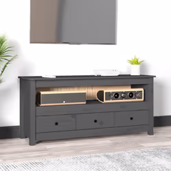 Ce meuble TV classique en bois au look chic et robuste sera certainement un supplément étonnant dans un espace limité. Matéri ...