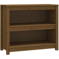 Bibliothèque Marron miel 80x35x68 cm Bois de pin massif Vidaxl
