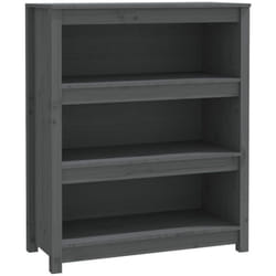 vidaXL Bibliothèque Gris 80x35x97 cm Bois de pin massif