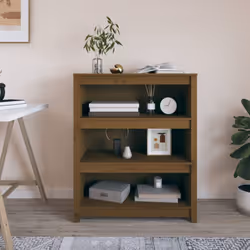 Cette bibliothèque classique en bois présente un design élégant et moderne, ce qui en fait un supplément attrayant et pratiqu ...
